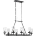 Progress Lighting - P400180-143 - Eight Light Chandelier - Gresham - Graphite