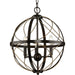 Progress Lighting - P500068-020 - Three Light Pendant - Brandywine - Antique Bronze