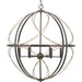 Progress Lighting - P500069-020 - Six Light Pendant - Brandywine - Antique Bronze