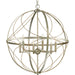 Progress Lighting - P500069-134 - Six Light Pendant - Brandywine - Silver Ridge