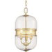 Progress Lighting - P500156-078 - Three Light Pendant - Cayce - Vintage Gold