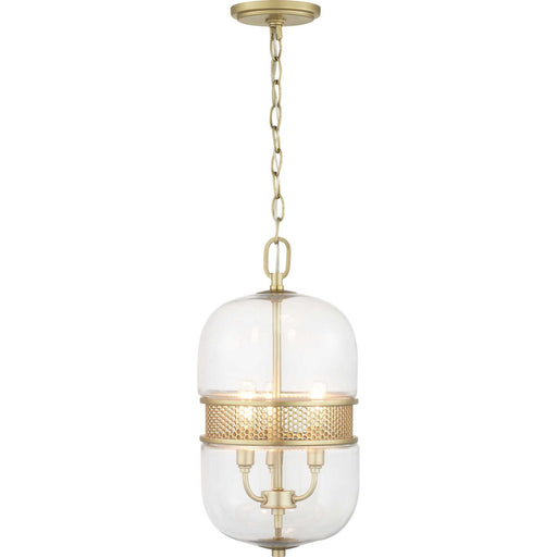 Progress Lighting - P500156-078 - Three Light Pendant - Cayce - Vintage Gold