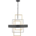Progress Lighting - P500174-031 - Six Light Pendant - Adagio - Black