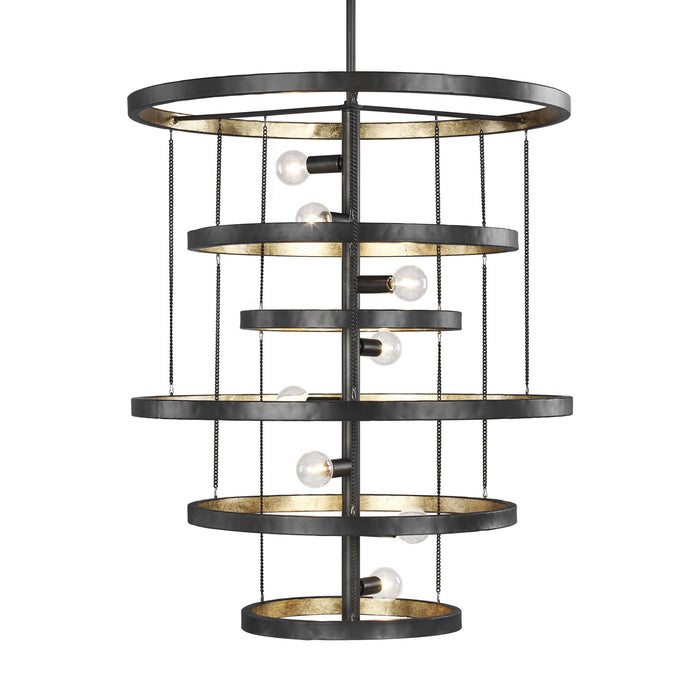 Generation Lighting - F3341/8AI/ADB - Eight Light Chandelier - Celeste - Aged Iron