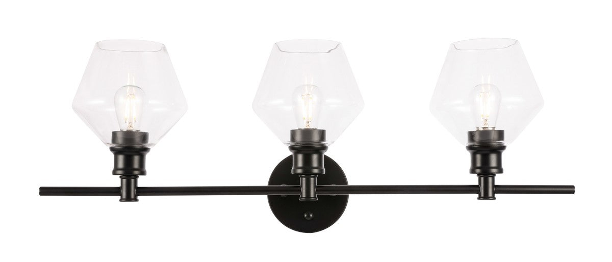 Elegant Lighting - LD2316BK - Three Light Wall Sconce - Gene - Black