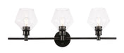 Elegant Lighting - LD2316BK - Three Light Wall Sconce - Gene - Black