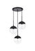 Elegant Lighting - LD6069BK - Three Light Pendant - Eclipse - Black