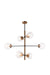 Matteo Lighting - C78106AGCL - Six Light Chandelier - Enchant - Aged Gold Brass