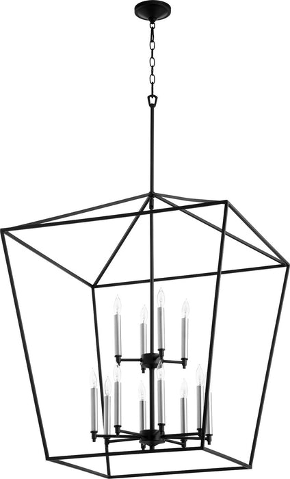 Quorum - 604-12-69 - 12 Light Entry Pendant - Gabriel - Textured Black