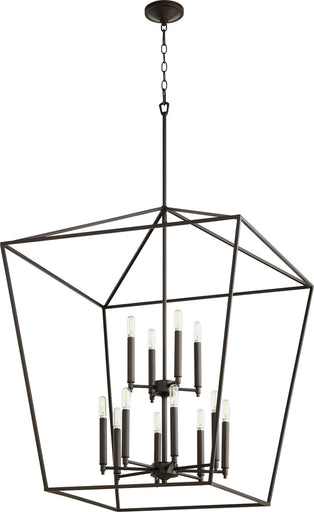 Gabriel 12 Light Entry Pendant Oiled Bronze