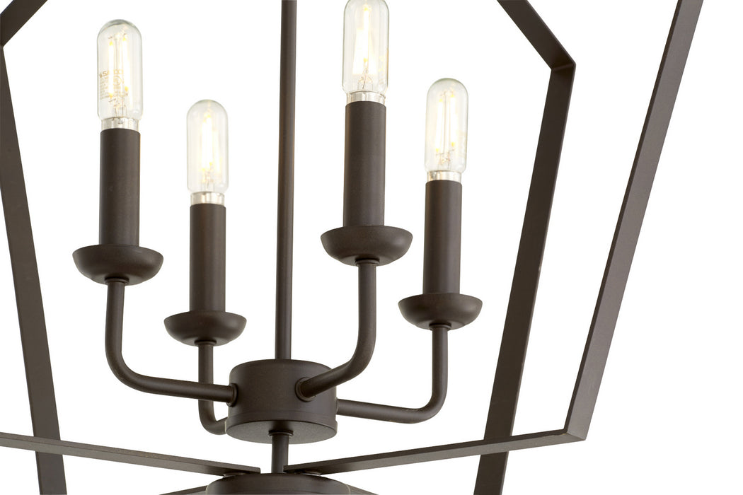 Quorum - 894-4-86 - Four Light Entry Pendant - 4LT Entry Series - Oiled Bronze