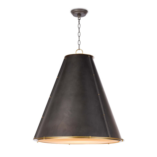 Regina Andrew - 16-1191BBNB - Three Light Chandelier - French - Blackened Brass