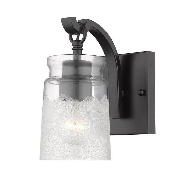 Golden - 1405-BA1 BLK-CAG - One Light Bath Vanity - Travers - Matte Black