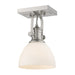 Golden - 3118-BA1 PW-OP - One Light Bath Vanity - Hines - Pewter