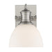 Golden - 3118-BA1 PW-OP - One Light Bath Vanity - Hines - Pewter