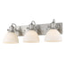 Golden - 3118-BA3 PW-OP - Three Light Bath Vanity - Hines - Pewter