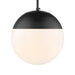 Golden - 3218-L BLK-BLK - One Light Pendant - Dixon - Matte Black