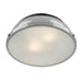 Golden - 3602-14 BLK-GY - Two Light Flush Mount - Duncan - Matte Black