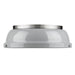 Golden - 3602-14 PW-GY - Two Light Flush Mount - Duncan - Pewter