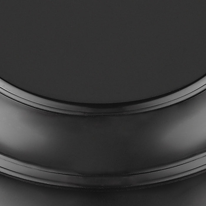 Golden - 3602-FM CH-BLK - One Light Flush Mount - Duncan - Chrome