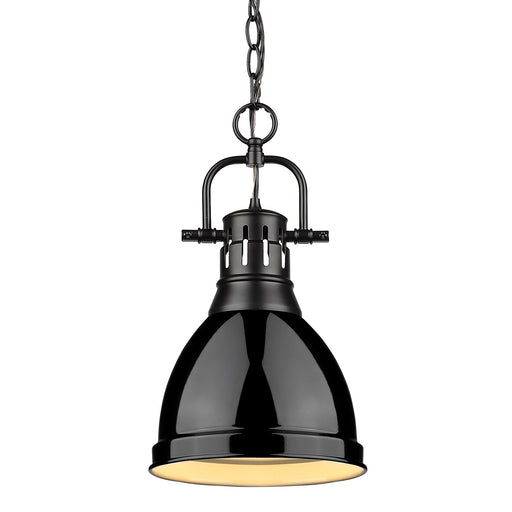 Duncan One Light Pendant Matte Black