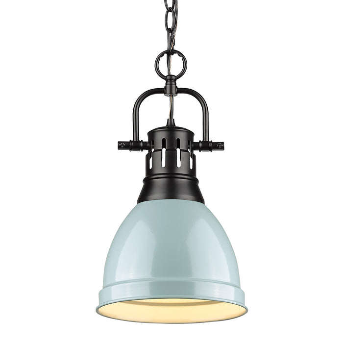 Golden - 3602-S BLK-SF - One Light Pendant - Duncan - Matte Black