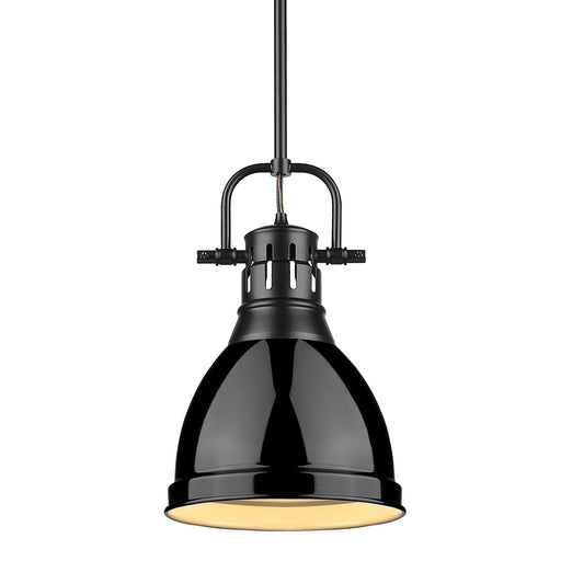 Duncan One Light Pendant Matte Black