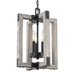 Golden - 7808-3P BLK - Three Light Pendant - Lowell - Matte Black