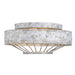Golden - 7856-FM OY - Two Light Flush Mount - Ferris - Oyster