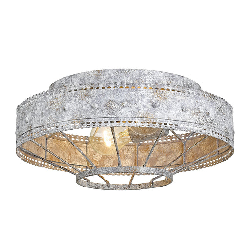 Ferris Two Light Flush Mount Oyster