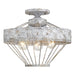 Golden - 7856-SF OY - Three Light Semi-Flush Mount - Ferris - Oyster