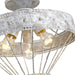 Golden - 7856-SF OY - Three Light Semi-Flush Mount - Ferris - Oyster