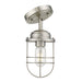Golden - 9808-SF PW - One Light Semi-Flush Mount - Seaport - Pewter
