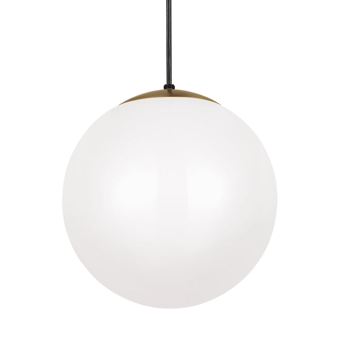 Visual Comfort Studio - 6024-848 - One Light Pendant - Leo - Hanging Globe - Satin Brass