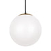 Visual Comfort Studio - 6024-848 - One Light Pendant - Leo - Hanging Globe - Satin Brass