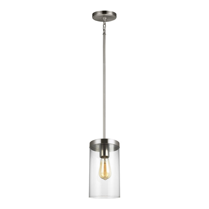 Visual Comfort Studio - 6590301-962 - One Light Pendant - Zire - Brushed Nickel