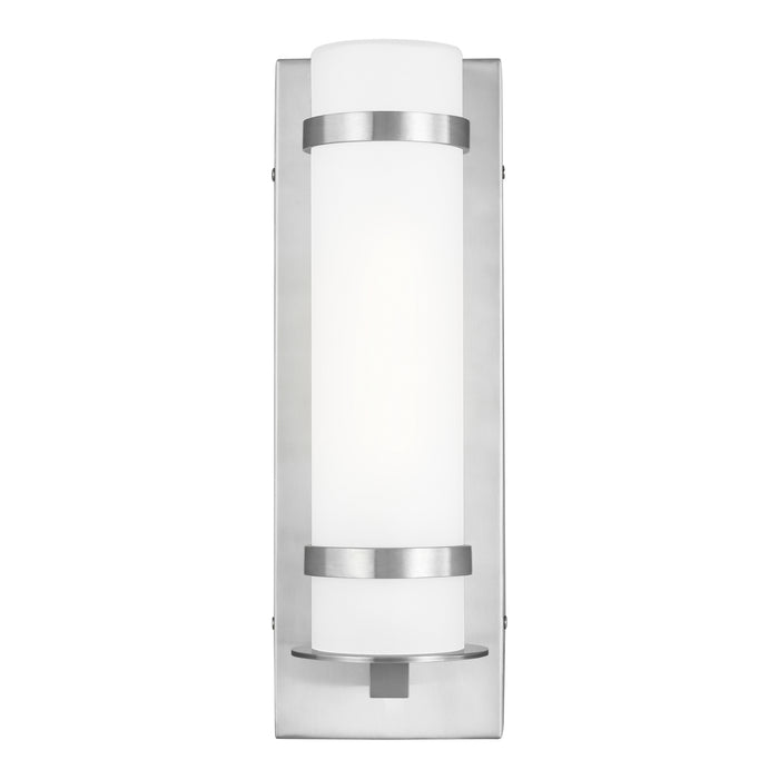 Generation Lighting - 8518301-04 - One Light Outdoor Wall Lantern - Alban - Satin Aluminum