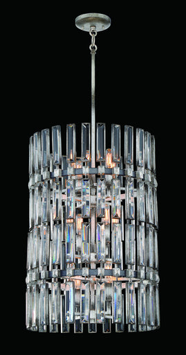 Belle Aurore 12 Light Pendant Shadow Silver Leaf