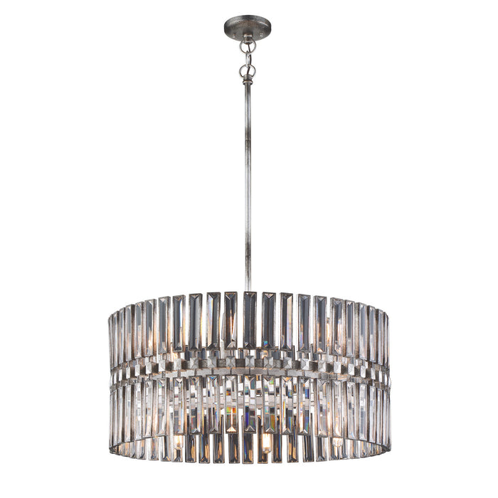 Metropolitan - N7712-700 - 12 Light Pendant - Belle Aurore - Shadow Silver Leaf