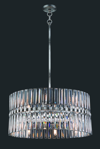 Belle Aurore 12 Light Pendant Shadow Silver Leaf