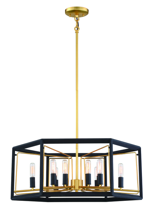 Metropolitan - N7859-707 - 12 Light Pendant - Sable Point - Sand Black With Honey Gold