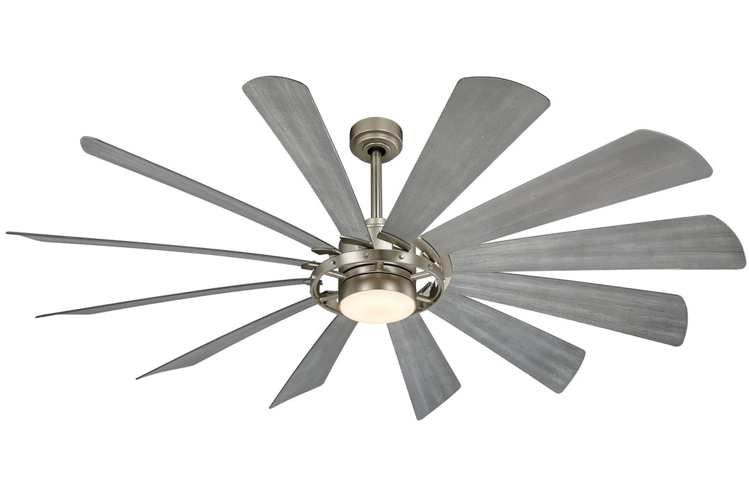 Minka Aire - F870L-BS - 65 Inch  Ceiling Fan - Windmolen - Brushed Steel