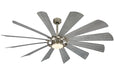 Minka Aire - F870L-BS - 65 Inch  Ceiling Fan - Windmolen - Brushed Steel