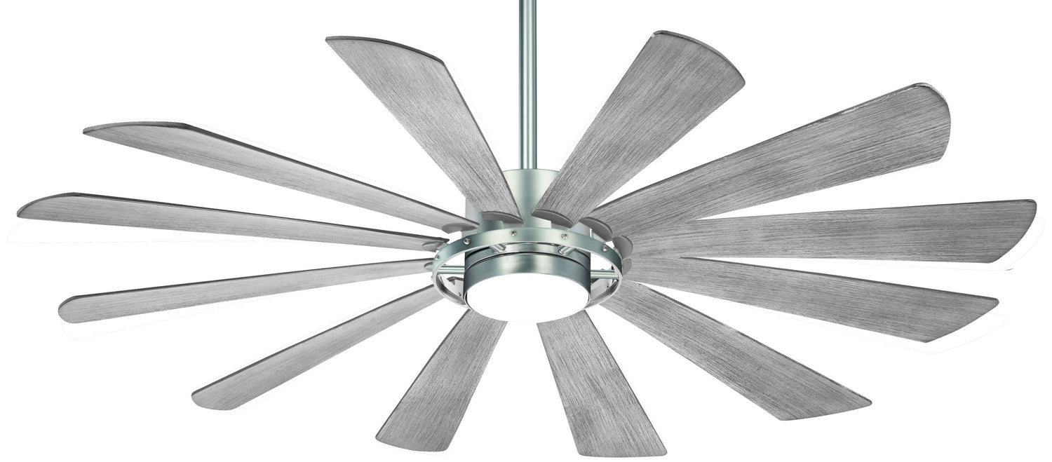 Minka Aire - F870L-BS - 65 Inch  Ceiling Fan - Windmolen - Brushed Steel