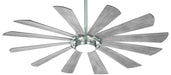 Minka Aire - F870L-BS - 65 Inch  Ceiling Fan - Windmolen - Brushed Steel