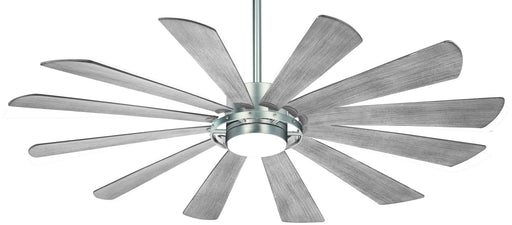 Minka Aire - F870L-BS - 65 Inch  Ceiling Fan - Windmolen - Brushed Steel