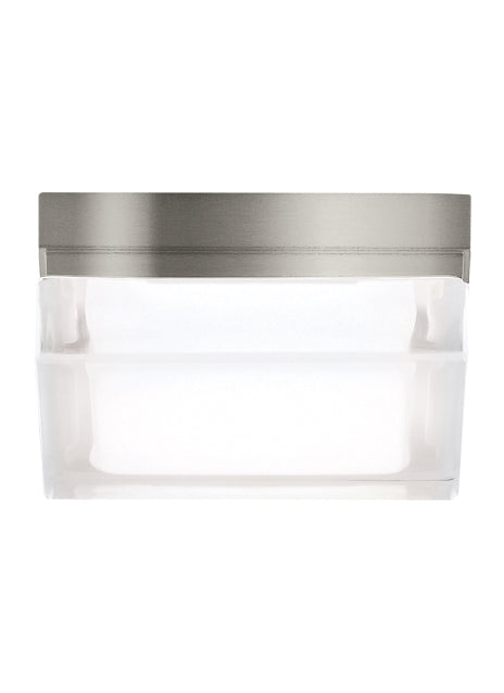 Boxie LED Flush Mount Satin Nickel