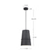 Kuzco Lighting - 492208-BK - One Light Pendant - Castor - Black