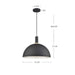 Kuzco Lighting - 492316-BK/GD - One Light Pendant - Archibald - Black With Gold Detail