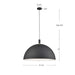 Kuzco Lighting - 492332-BK/GD - One Light Pendant - Archibald - Black With Gold Detail